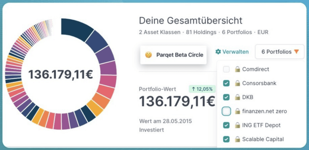 Updates bei Parqet