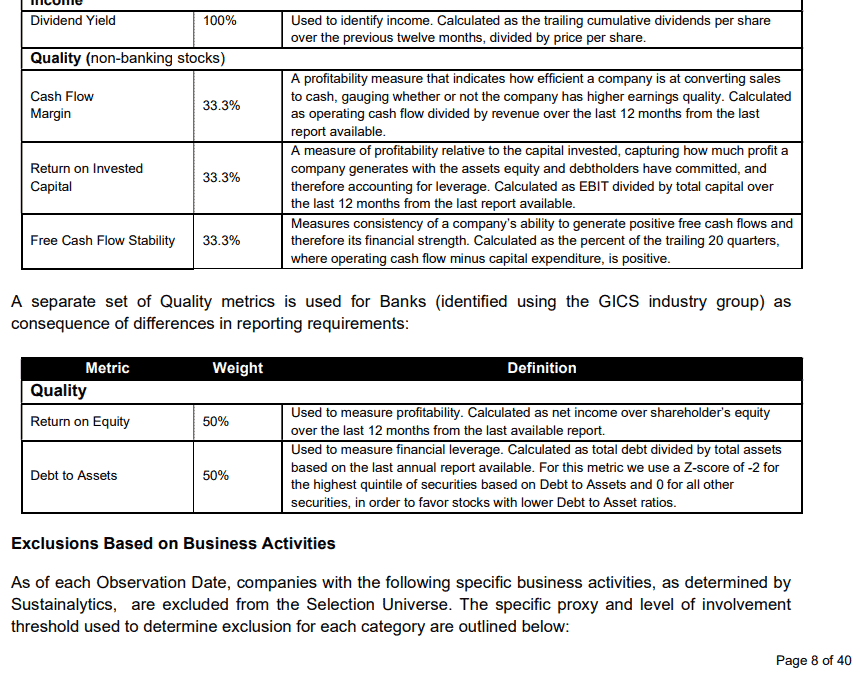 Global Quality Income ETF