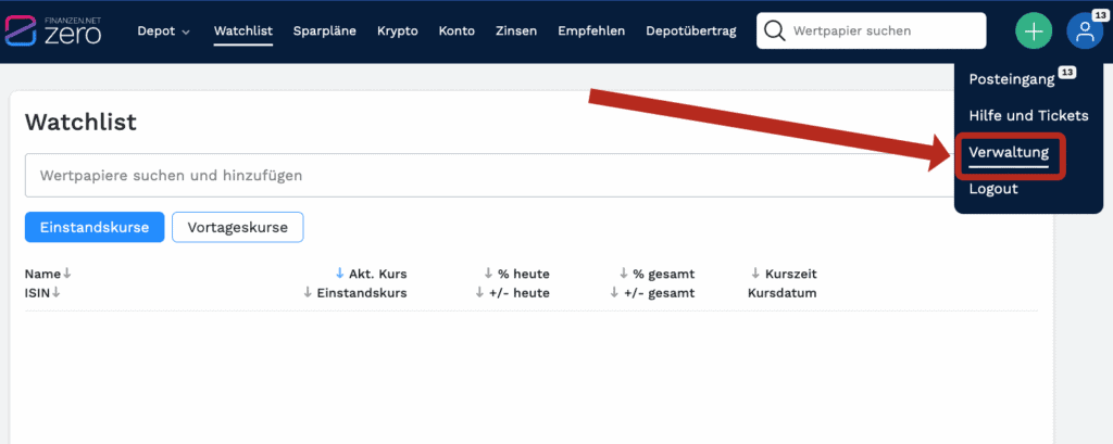 Dividenden automatisch reinvestieren (Finanzen.net Zero)