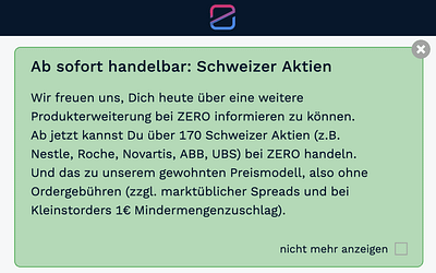 Schweizer Aktien bei Finanzen.net Zero