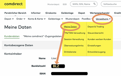 Depotübertrag comdirect zu finanzen.net zero